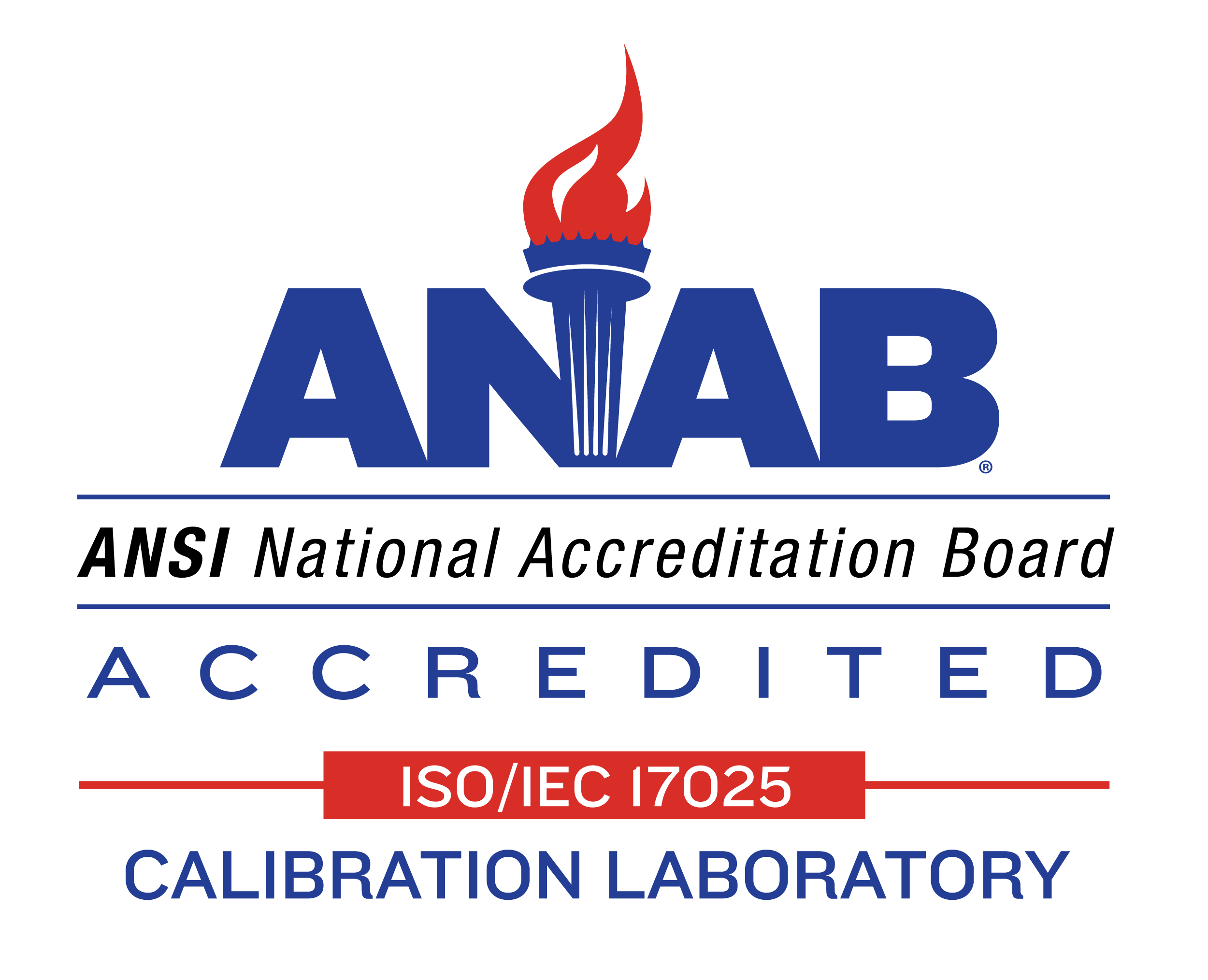 ANAB Accredited ISO/IEC 17025 Calibration Laboratory
